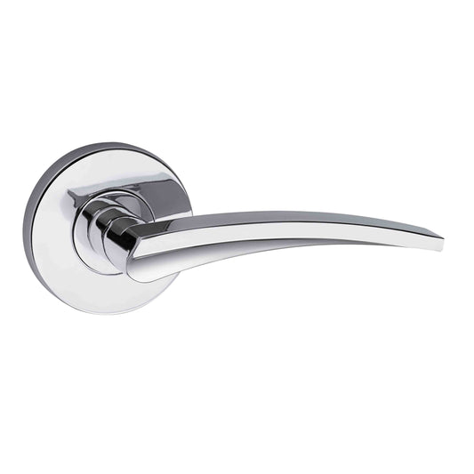 Choice Olive Right Handed Dummy Trim Lever in Bright Chrome